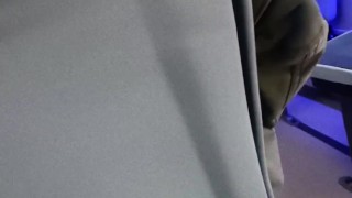 Risky PUBLIC NIKE CUMSHOT in a bus