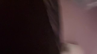 Uncut amateur trans female toy masturbation and pee play