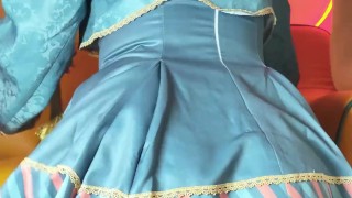 【Naimi Masturbation Series】Chinese Vampire Girl plays with Dragon Dildo - 奶咪小僵尸双穴插入自慰高潮