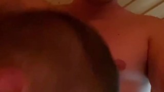 Me and my bro sucking each other’s dicks in the gym sauna