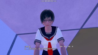 3D HENTAI Game AI syoujyo [riko EP:12]【 AI  眼鏡,ショートカット,,白ハイソックス,本番,SEX 】