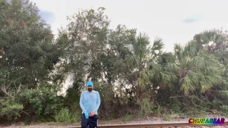 Public piss break while at work