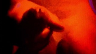 hot stranger jerks off in front of me and cums on me after party while I'm still tripping