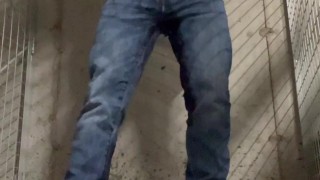 Quick self piss in public before I saw the