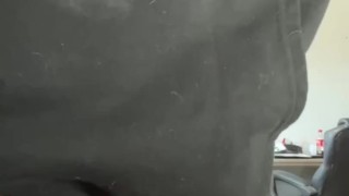 Hands free cumshot with my penis vibrator