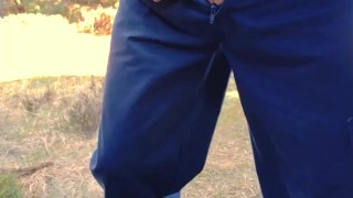 Van Driver Big Piss On Public Roadside - SlugsOfCumGuy