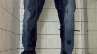 Desperate piss in pants