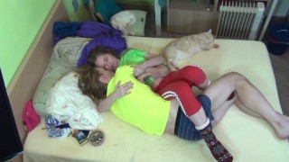 Cuddles Maraton and little smoking In clothes