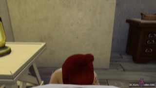 Redhead Girl Cheats on her Boyfriend with a Huge Cock (POV) - Sexual Hot Animations