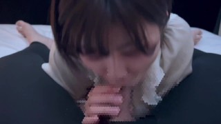 後輩の大学生が激しい手コキフェラで精子をいっぱい絞り出して興奮しちゃう♡ cum in mouth cumshot