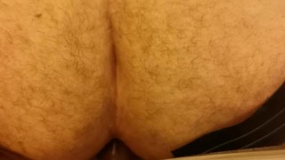 Fucking my BBC dildo with some extra powder