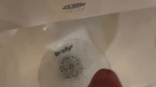 Walk around naked in the locker room and cum