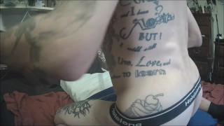 Anal play & 15 inch vibrating sounding rod in cock & piss in my mouth while stroking big cock