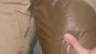 submissive and breedable shy boy pisses himself despite getting caught by neighbors