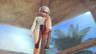 Streamer strokes your cock with her feet