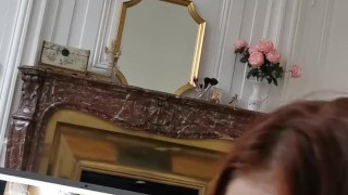 Madelaine Rousset me suce devant le porno d'une amatrice Francaise Julynovember