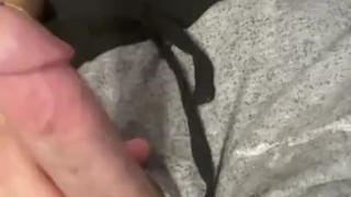 HANDICAPPED STRAIGHT BIG WHITE DICK in bed solo jerk