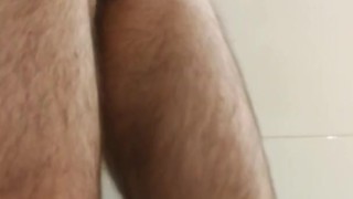 Masturbation in a Hotel Shower - Pleasant Navel Fingering