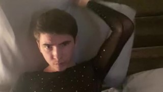 Femboy Jerks Off On Camera