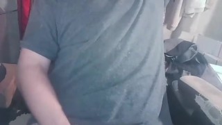 Masturbating in the chair