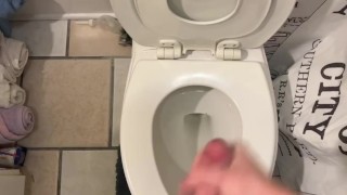 Quietly stroking until I cum, hoping I won’t get caught