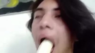 Que rica banana, me la imagine como pija