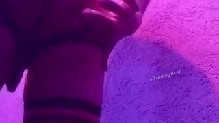 Lubed up Femboy Fingering his Sloppy Ass