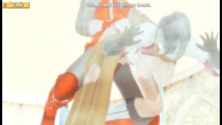 Hentai 3D - Holy knight and magician girl.
