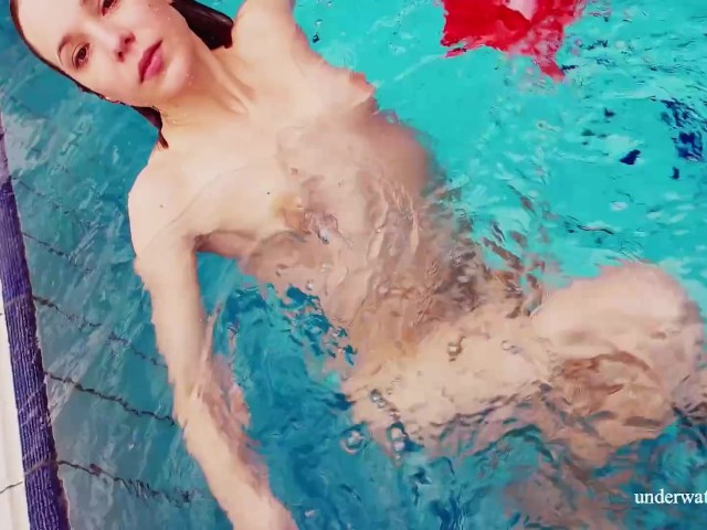 Red Pool Porn - Red Long Dress and Big Tits Floating in the Pool - Free Porn Videos -  YouPorn