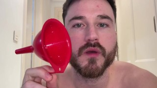 Impregnating fantasy funnel swallow cum