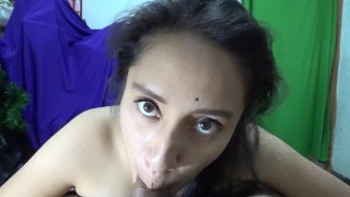 HOT BRUNETTE DEEPTHROAT CUM SURPRISE JILL VALENTINE COSPLAY