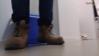 STEP GAY DAD - EAT RUBBER! - HOT DILF STEP UNCLE HAD A BAD DAY & WANTS YOU TO EAT & LICK HIS BOOTS!