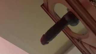 Hold grippy pussy swallows cock