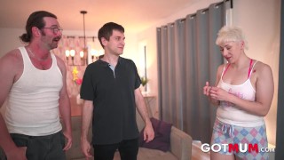 Got Mum - Platinum Busty Milf Nailed Hard by her StepBros