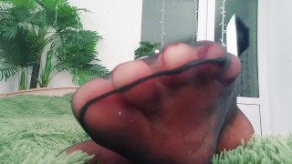 Foot Fetish compilation video - barefoot and nylon soles and toes