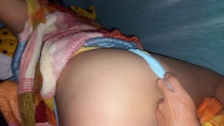 stepdaughter asks her stepfather to accompany her in bed and they end up fucking very intensely