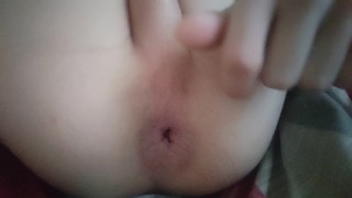 twink fingering herself and opening up