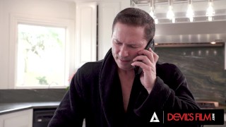 DEVILS FILM - Teen Cutie Penelope Kay Gets Both Holes Filled By Older Man's Cock