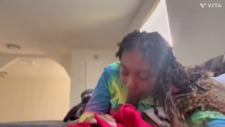Curvy Asian black Mix Pornstar Fucked Hard bbc right in the throat cum bucket