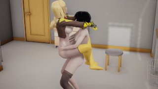 Futa Ruby Rose x Yang Xiao Long RWBY anime