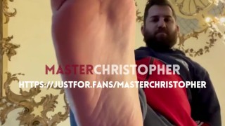 Just a reminder that you were born to lick my feet