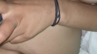 Taking his GF pussy while he watches tv on the couch 10ft away