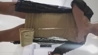 SELFIE Without Panties on Hotel Coridors