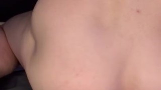 Femboy fucks himself anal with big dildo