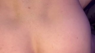 Femboy fucks himself anal with big dildo