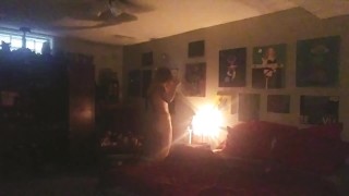 Beth Getting Ready for Bed Again