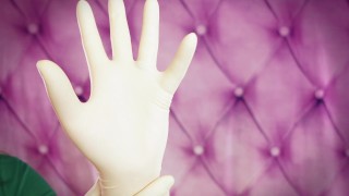 ASMR: gloves fetish. Double latex gloves. (SFW)