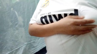 divorced woman looks for her lover and fucks him very intensely at home