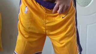 Masturbation show by basketball boy