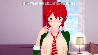 POUNDING A HORNY TOMO AIZAWA 🥵 TOMO-CHAN IS A GIRL HENTAI